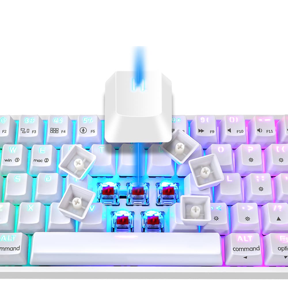 GK61 ABS בצבע לבן - 4