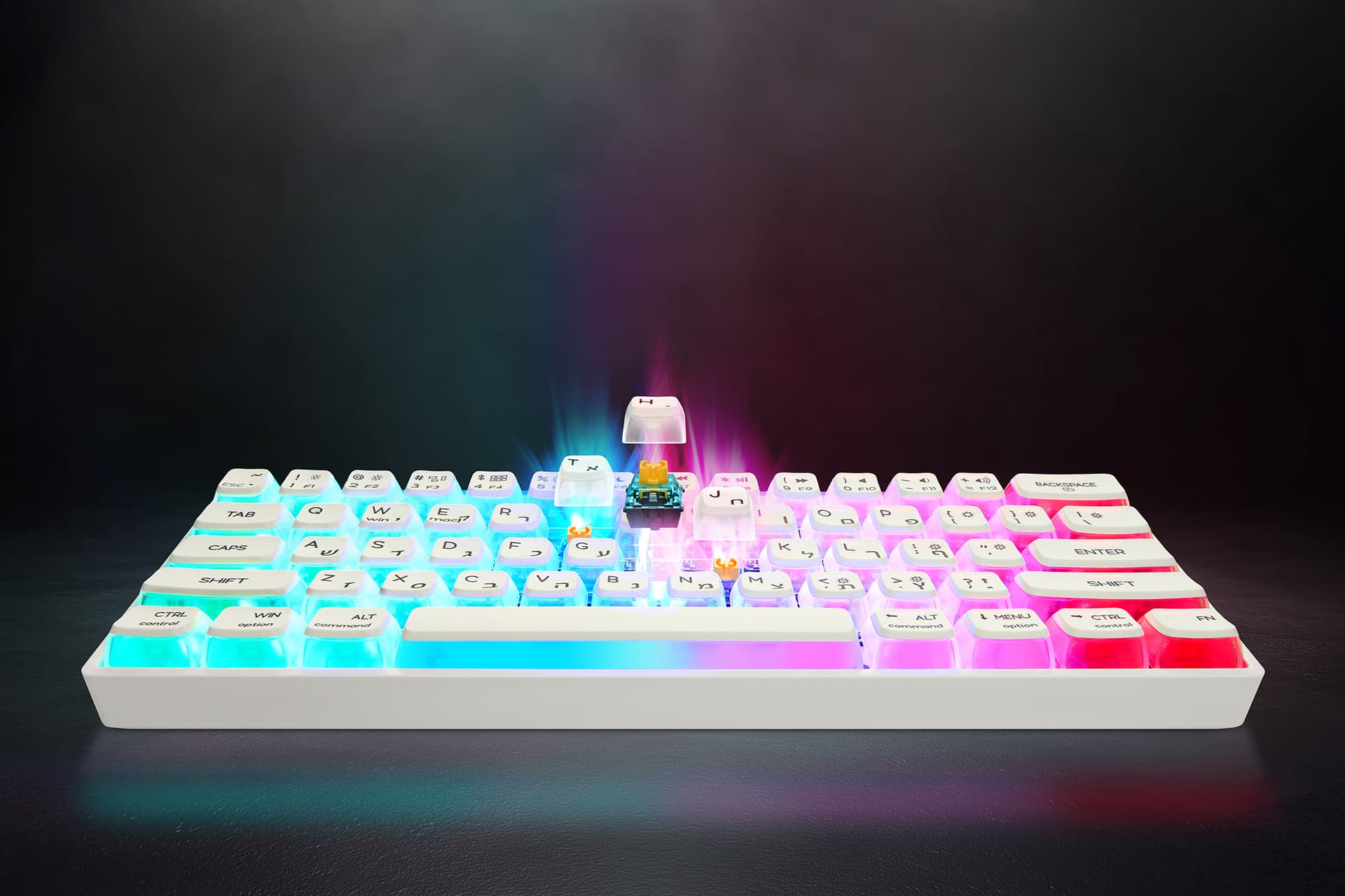 GK61+ בצבע לבן - 3