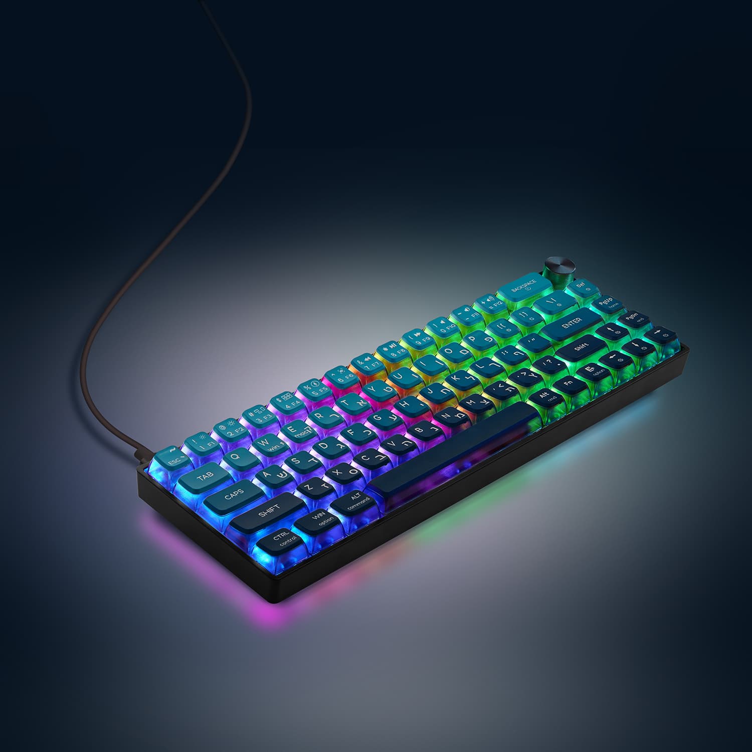 GK61 Pro בצבע כחול-שחור - 3