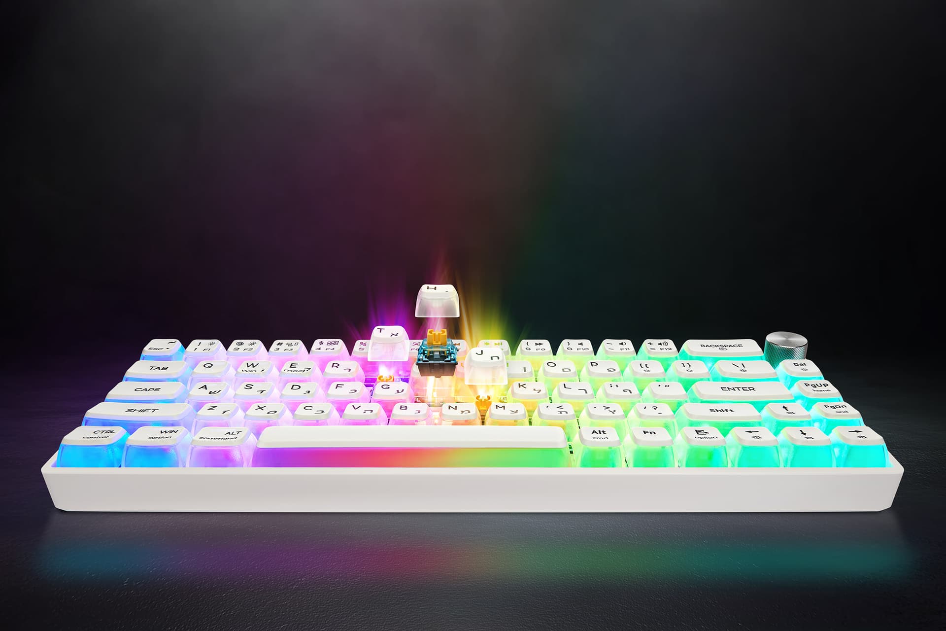 GK61 Pro בצבע לבן - 2