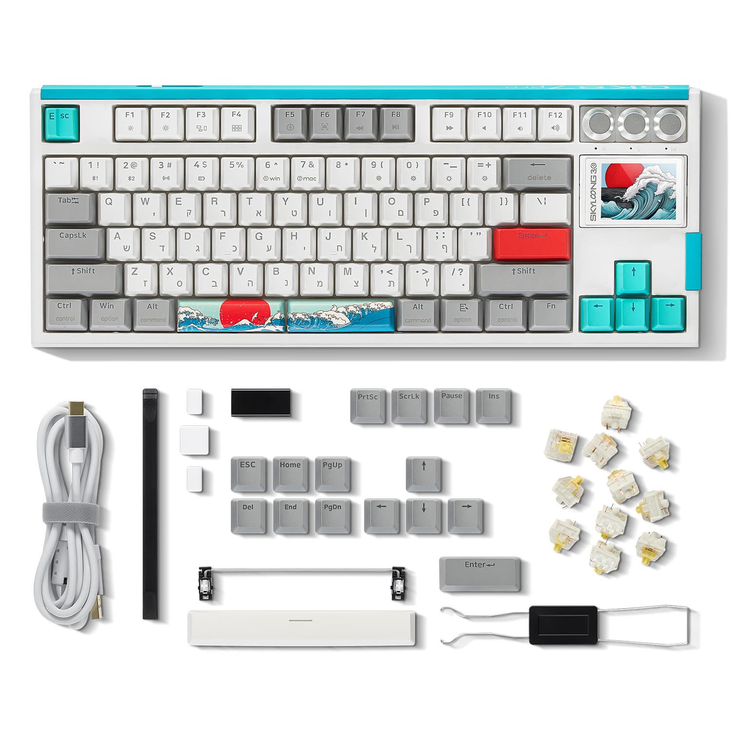 GK87 Pro בצבע Coral Sea - 4