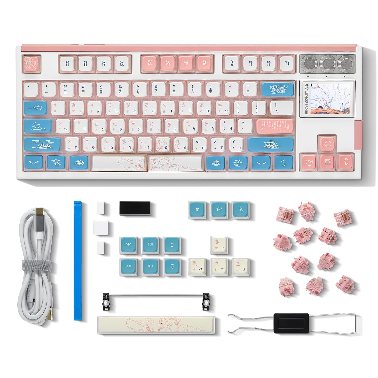 GK87 Pro בצבע White Nine-Tailed Fox - 4