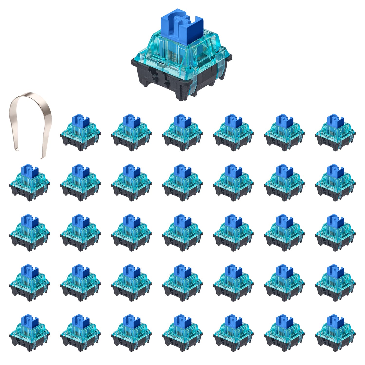 סוויצ'ים Skyloong Glacier Blue V3 - 2